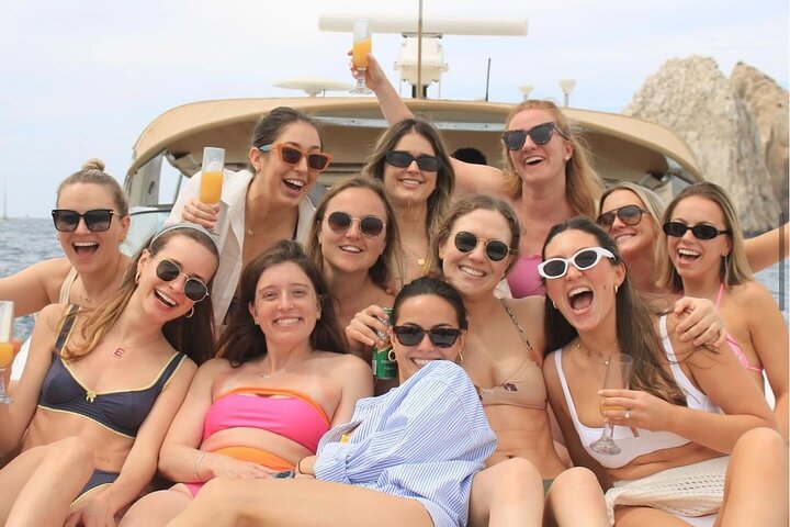 A group aboard a private yacht