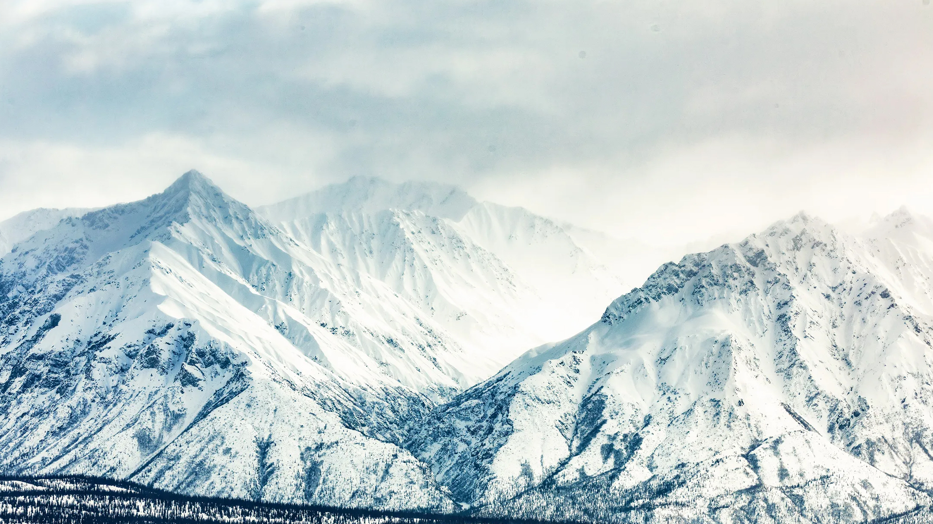Alaskan glacier coast