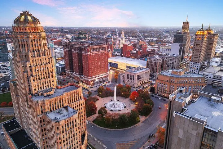 Buffalo's waterfront and skyline
